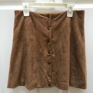 Tan Suede Skirt